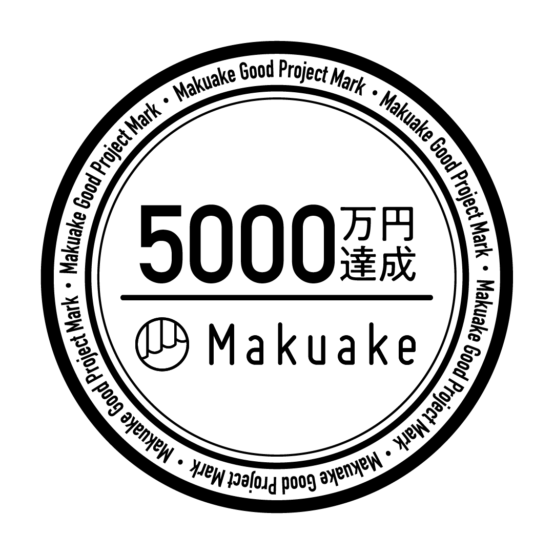 応援購入総額5000万円達成！Makuake